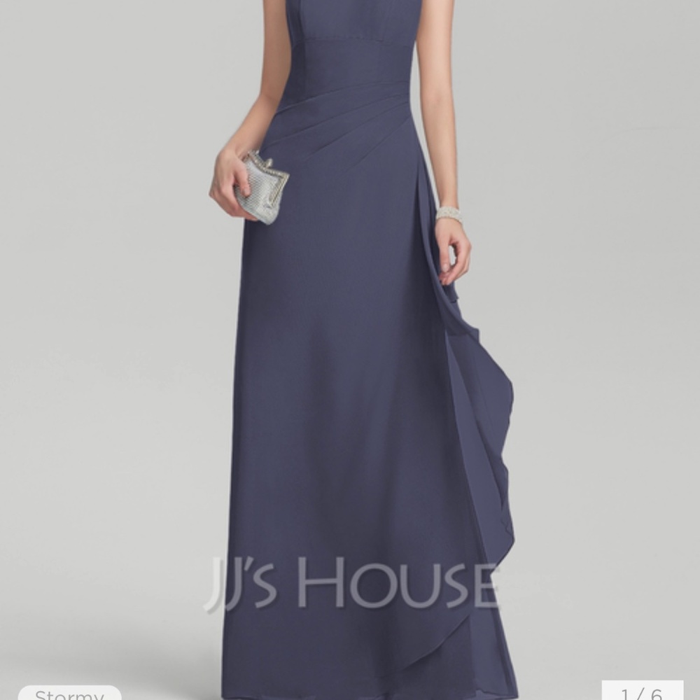 Slate Blue formal dress. Size 6.